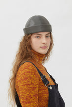 Load image into Gallery viewer, DENISE BLACK ECO-FRIENDLY LEATHER HAT