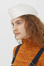 Load image into Gallery viewer, GAELLE WHITE MOIRE&#39; HAT