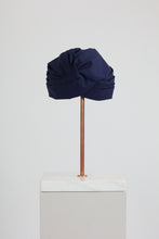 Load image into Gallery viewer, GENOVEFFA BLUE LIGHTWOOL TURBAN