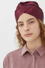 Load image into Gallery viewer, GENOVEFFA SCARLET MOIRE&#39; TURBAN