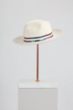 Load image into Gallery viewer, MELISA WHITE REFLECTIVE RAINBOW HAT