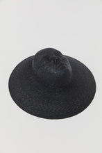 Load image into Gallery viewer, XENIA BLACK STRAW HAT