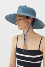 Load image into Gallery viewer, XENIA LIGHT BLUE STRAW HAT